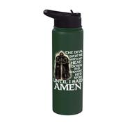 Le diable m'a vu la tête baissée et a cru qu'il avait gagné Stainless Steel Insulated Water Bottle