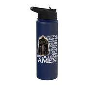 Le diable m'a vu la tête baissée et a cru qu'il avait gagné Stainless Steel Insulated Water Bottle