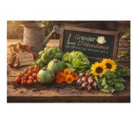 Le Grenier d’Abondance - Kit “Je plante donc je vis” : semences faciles à semer pour un jardin plein de vie et de couleurs