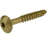 Le groupe Hillman 1/10,2 cm X 1-1/5,1 cm Frein étoile disque Construction Lag Vis à tête bombée 1000 heures Bronze en céramique Coat, 75-pack