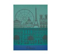 Le Jacquard Francais 22745 Torchon Paris Panorama Jardin en coton 60 x 80 cm