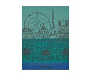 Le Jacquard Francais 22745 Torchon Paris Panorama Jardin en coton 60 x 80 cm