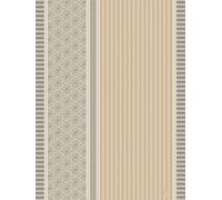 LE JACQUARD FRANÇAIS Dune Rayures Torchon en coton Argan 60 x 80 cm