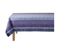 LE JACQUARD FRANÇAIS Gipsy Azur Nappe enduite, 175 x 250 cm, en coton
