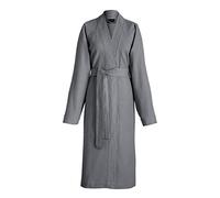 Le Jacquard Francais Peignoir Polygone Coton Gris Obscur Taille S