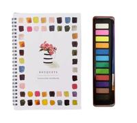 Le kit d'aquarelle complet pour une déconnexion créative Cahier de peinture à l'aquarelle pour débutants, avec scènes de nature faciles, cadeau pour enfants, adultes et adolescents