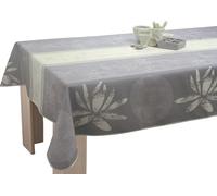 Le Linge de Jules Nappe Anti-Taches Lotus Blanc - Taille : Rectangle 150x350 cm