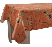 Le Linge de Jules Nappe Anti-Taches Provence tomette - Carrée 150 x 150 cm