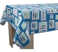 Le linge de Jules Nappe Anti-Taches Sardine - Carrée 150 x 150 cm