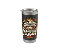 Le Mariage Est Son Idée Ce W nd Est Le Nôtre EVG Gobelet isotherme en acier inoxydable double paroi