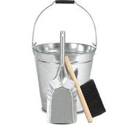 Ensemble seau + pelle + balai acier galvanisé