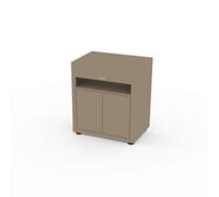 Le Marquier Meuble de cuisine extérieure MC80PTAE22 avec tablette 80 x 55 cm Taupe