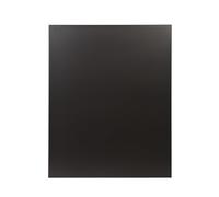 LE MARQUIER Plaque Murale de Protection Unie Noire en Silicate de Calcium pour Poêle à Bois et Granulés L80 H100