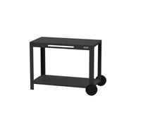 LE MARQUIER Table Desserte 110 XL Noire pour Plancha et Barbecue extérieure | Acier électrozingué
