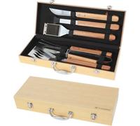 Ustensile barbecue LE MARQUIER MALETTE 6 USTENSILES BAMBOU