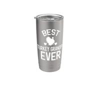 Le meilleur grand-père de tous les temps, amateur de dinde Gobelet isotherme en acier inoxydable double paroi