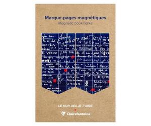 Le Mur des Je t'aime, Set de 2 marque-pages magnétiques 10,5x15,5cm
