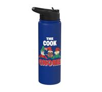 Le nain cuisinier Funny Cook Christmas Stainless Steel Insulated Water Bottle