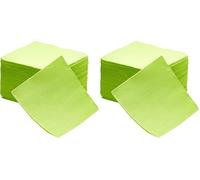 Le Nappage 50 Serviettes Tex Touch Cocktail 25x24cm FSC, Ouate de Cellulose, Vert Anis, 25cm x 24cm (Lot de 2)
