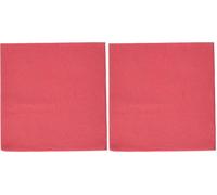 Le Nappage 50 Serviettes Tex Touch Cocktail 25x24cm Rouge FSC, Ouate de Cellulose, 25cm x 24cm (Lot de 2)