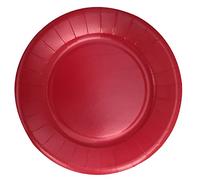 LE NAPPAGE ARTS DE LA TABLE 20 assiettes en carton compostable diam. 18 cm 100% Nature rouge