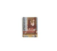 LE NASUTE Cahier à spirale A5 120 feuilles avec couverture en plastique et porte-documents Cahier à anneaux, pour mémoire, école, bureau, avec motifs de