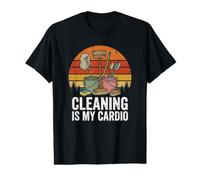 Le Nettoyage drôle d'une Femme de ménage est Mon Cardio T-Shirt Graphique avec Valeur