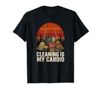 Le Nettoyage est Mon Cardio drôle de Nettoyage T-Shirt Graphique avec Valeur