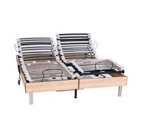 Le Nuit Paisible Duo - Bois, Sans matelas, Sans tête de lit, 2x80x200