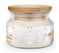 Le Paraïs Bougie Parfumée Fleur de Coton 300 ml - Cire Végétale - 60 heures | Senteur linge propre aux notes de coco, vanille, jasmin, santal et musc - Longue durée jusque 70 heures