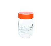 Le Parfait 3879 Bocal à Vis avec Couvercle Verre Transparent/Orange 1 L 33 x 21 x 17 cm
