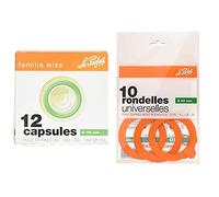 Le Parfait - Familia wiss - Boite de 12 Capsules Familia Wiss - 100mm - Vert & Sachet de 10 rondelles Super - 85mm