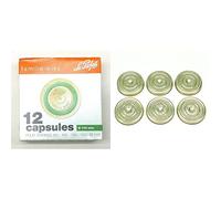 Le Parfait - Familia wiss - Boite de 12 Capsules Familia Wiss - 100mm - Vert & Sachet de 6 couvercles Familia Wiss - 100mm