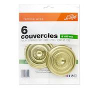 Lot 6 couvercles 100 mm pour terrines - Familia Wiss