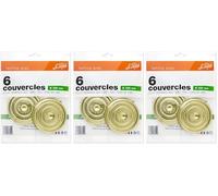 Le Parfait - Sachet de 6 couvercles Familia Wiss - 100mm, Orange (Lot de 3)