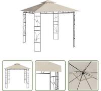Le pavillon Living Store 3x3x2,7 m crème 160 g/m²