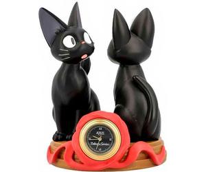 Le petit livreur de Kiki Horloge de table Jiji & Soft Toy Jiji 11 cm