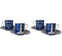 Le Petit Prince 525512 Set 2 Tasses Lpp Nuit Etoilée DS Boite, Céramique, Bleu Marine, 5 cm, 10 x 6 x 14 cm (Lot de 2)