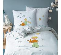 Parure de lit enfant 100% Coton - LE PETIT PRINCE BIRDS - Blanc - 140x200+63x63cm