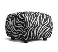 Le Petite Pouf Zebra/Noir/Blanc