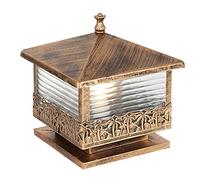 Le pilier de patio moderne allume la colonne lumineuse de clôture de cour extérieure finition noire avec lanterne de poteau extérieur en verre semé lampe décorative étanche pour patio porche jardin