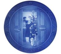 Le plus grand plateau en céramique de porcelaine bleue d'Allemagne, 18 cm de diamètre, modèle 1070754