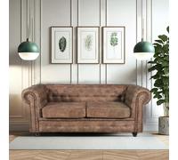 Le Quai des Affaires Chesterfield Canapé 2 places - Marron
