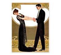 Le rendez-vous Poster | 70 x 90 cm de Clarence Coles Phillips Or Tableaux Décoration murale