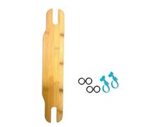 Le repose-pieds en bois pour bébé améliore le confort avec des anneaux pour nourrir les chaises hautes de bébé
