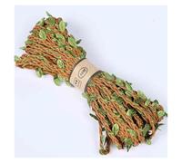 Le ruban de ruban, 5M bricolage chanvre corde feuille hessienne Jute ficelle toile de maison mariage décor chat griffoir Multi