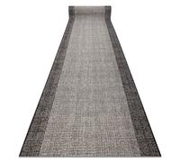 Le tapis de couloir SIZAL SION 6053 Cadre tissé à plat noir 100 cm 100x580 cm