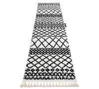 Le tapis le tapis de couloir BERBERE SAFI blanc - pour la cuisine l'antichambre le couloir 70x300 cm