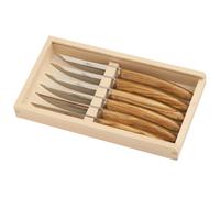 Jean Dubost Le Thiers couteau de table bois d'olivier 6 pcs.