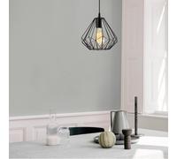 Lea suspension filaire noire en métal